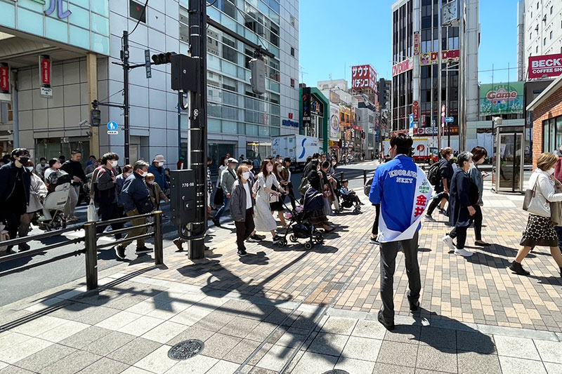 画像　新小岩駅前　4月16日